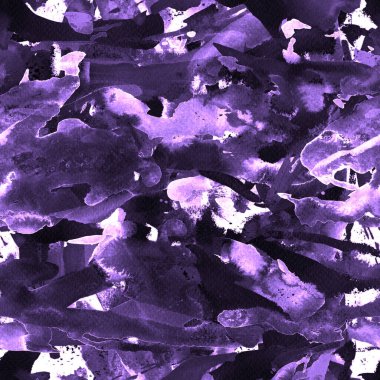 Yaratıcı suluboya deseni. Geometrik dikişsiz doku. Sanatsal soyut çelenk fırça darbeleri fayansları. Pamuk için Japon kumaşı arka planı. El yapımı suluboya, pastel boya ve akrilik mayo dokusu..