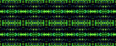 Etnik Kusursuz Düzen. Suluboya Etnik Tasarım. Boya fırçası Python arka planı. Sembol geometrik mayo deseni. Yılan Derisi Rastgele Doku. Turkuaz ve siyah Eğlence Dikdörtgeni İkat Uyumluluğu.