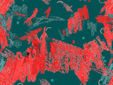 Modern Yazı Başlığı. Kırmızı, Yeşil, Mavi Yatay Şablon Üzerine Şirin Büyük Yaratıcı Geometrik Kusursuz Desen. Büyük Çağdaş Küçük Yazdırma. Tebeşir Yazı Başlığı.