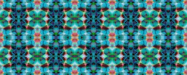 Kilim Rastgele Halı dokusu. Suluboya Etnik Tasarım. Boyalı fırça Aztek arka planı. Sembol geometrik mayo deseni. Mavi, Gri, Kırmızı Pastel Eğlenceli Dikdörtgen İkat İlişkisi. Etnik Kusursuz Desen.