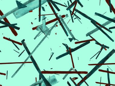 Bauhaus Kusursuz Düzen. Suluboya Geometrik Yeşil Teal Çizgileri Tasarımı. Sanat Organik Geo Arkaplanı. Büyük Moda Asgari Baskı. Moda Eğlencesi Soyut Boyası Suluboya Renk Çizgileri.