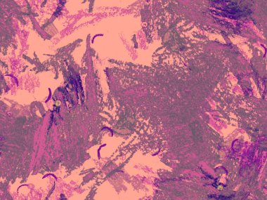 Soyut Başlık Deseni. Kırmızı Üzerine Şirin Büyük Sanatsal Kusursuz Desen, Yatay Şablon İçin Pembe Arkaplan. Büyük Moda Asgari Baskısı. Sanatsal Başlık Deseni.