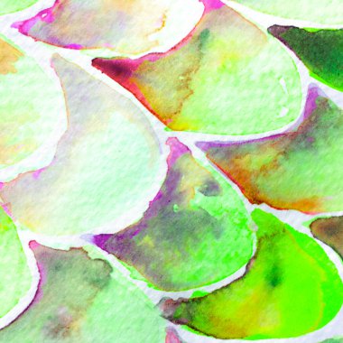 Deniz köpüğü yeşili Yılan Tasarımı. Suluboya El Çizilmiş Piton Yazısı. Kobra Derisi Egzotik Doku. Geometrik Yılan Arkaplanı. Zehir ve Yılan derisi. Suluboya El Boyalı Arkaplan.