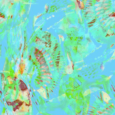 Suluboya egzotik, pürüzsüz desen. Renkli bir arka plan. Doğuya özgü suluboya tasarımı. Pachwork dokusu. Çiçekli Coachella pürüzsüz desen. Sıkıntılı soyut karışık sanat eserleri.