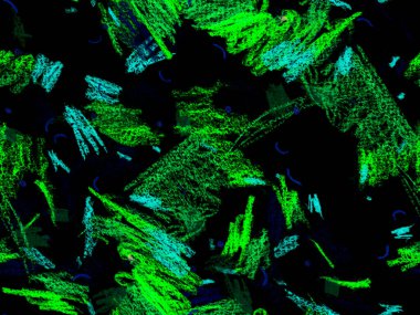 Modern Yazı Başlığı. Yatay Şablon için Yeşil Arkaplanda Şirin Büyük Sanatsal Kusursuz Desen. Büyük Olağandışı Asgari Parmak izi. Tebeşir Yazı Başlığı.