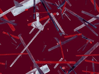 Bauhaus Kusursuz Düzen. Suluboya Geometrik Kırmızı Pembe Çizgiler Tasarımı. Sanat Organik Geo Arkaplanı. Büyük Çağdaş Asgari Yazdırma. Moda Eğlencesi Soyut Boyası Suluboya Renk Çizgileri.