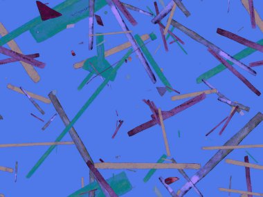 Bauhaus Kusursuz Düzen. Suluboya Geometrik İndigo, Mavi Çizgiler Tasarımı. Sanat Organik Geo Arkaplanı. Büyük Moda Asgari Baskı. Moda Eğlencesi Soyut Boyası Suluboya Renk Çizgileri.