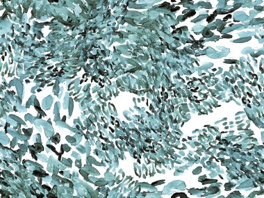 Mavi leopar desensiz Indigo deniz mavisi. Suluboya El Çita Yazısı. Vahşi Cilt Egzotik Doku. Geometrik Kürk arka planı. Leopar ve Jaguar Deri. Suluboya El Boyalı Cilt Deseni.