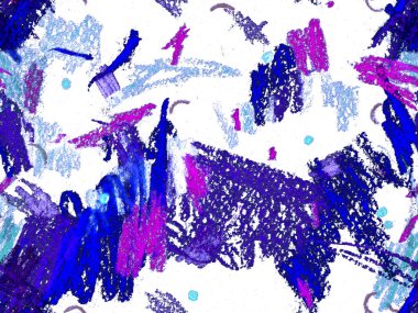 Güzel pastel boya dokusu. Sevimli Büyük Modern Geometrik Model Mavi, Yatay Şablon İndigo Arkaplanı. Büyük Sanatsal Asgari Baskı. Moda Boya Dokusu.