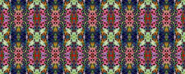 Mavi, Kırmızı, Yeşil Pastel Eğlenceli Dikdörtgen İkat İlişkisi. Etnik Kusursuz Düzen. Kilim Rastgele Halı dokusu. Boyalı fırça Aztek arka planı. Suluboya Etnik Tasarım. Sembol Geometrik Mayo Şablonu. 