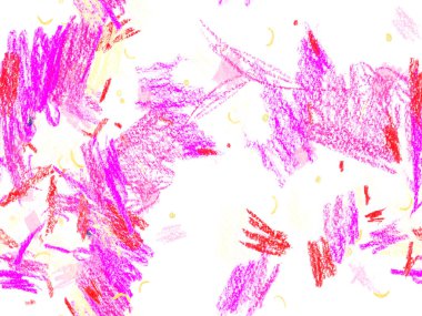 Güzel pastel boya dokusu. Kırmızı Üzerine Şirin Büyük Sanatsal Şekiller, Yatay Şablon İçin Pembe Arkaplan. Büyük Moda Asgari Baskı. Moda Boya Dokusu.