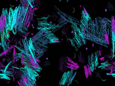 Modern Yazı Başlığı. Şirin Büyük Sanatsal Geometrik Mavide Kusursuz Desen Yatay Şablon için İndigo Arkaplanı. Büyük Moda Asgari Baskısı. Tebeşir Yazı Başlığı.