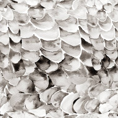 Tek Krom Yılanlı Kusursuz Şablon. Suluboya El Çizilmiş Piton Yazısı. Kobra Derisi Egzotik Doku. Geometrik Yılan Arkaplanı. Zehir ve Yılan derisi. Suluboya El Boyalı Döşeme Deseni.