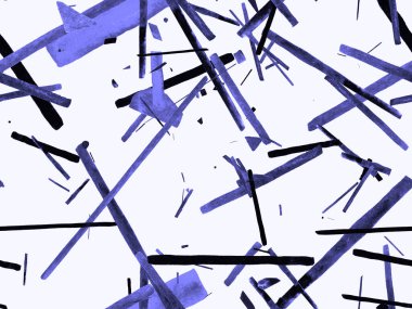 Bauhaus Kusursuz Düzen. Suluboya Geometrik İndigo, Mavi Çizgiler Tasarımı. Sanat Organik Geo Arkaplanı. Büyük Moda Asgari Baskı. Moda Eğlencesi Soyut Boyası Suluboya Renk Çizgileri.