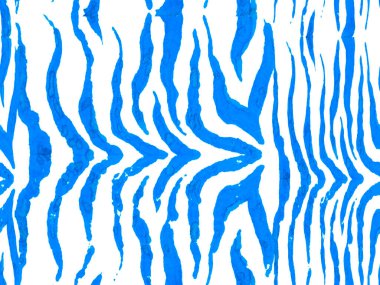 Geometrik hayvan dokusu. Klasik Mavi ve İndigo Suluboya Kamuflaj Tasarımı. Soyut Safari fayansı. Zebra Deri İzi. Hayvan kamuflajı arka planı. Afrika deseni. Çizgili Kusursuz Desen.