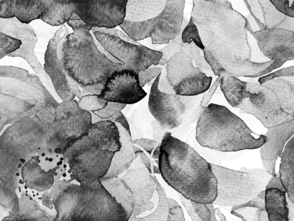 复古的Peonie生态报告 异国泳衣设计 夏威夷水族印刷品 水彩花 牡丹和叶子无缝图案 夏之花背景 植物学植物图解 — 图库照片