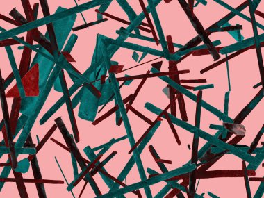 Bauhaus Kusursuz Düzen. Suluboya Geometrik Kırmızı Pembe Çizgiler Tasarımı. Sanat Organik Geo Arkaplanı. Büyük Çağdaş Asgari Yazdırma. Moda Eğlencesi Soyut Boyası Suluboya Renk Çizgileri.