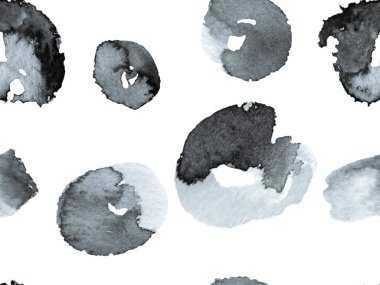 Çiçek Ayurveda deseni. Biyo Jasmin Kusursuz Şablon. Canlı Sakura ve Jasmine Print. Yaz Vintage Arkaplanı. Tek Renkli ve Gri tonlu Suluboya Turuncu Çiçek ve Yapraklar.