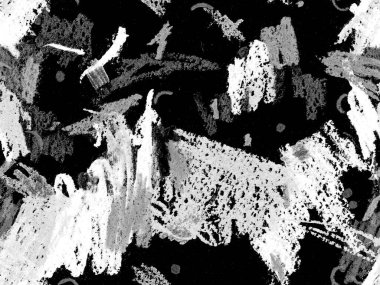 Modern Doodle Header. Yatay Şablon için Siyah ve Beyaz Arkaplan Üzerine Şirin Büyük Sanatsal Kusursuz Şekil. Büyük Moda Asgari Baskı. Pastel Doodle Başlığı.