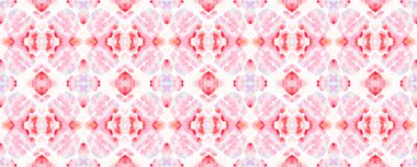 Ikat Yatay Doku. Ruby Red Geometrik Etnik Şekilsiz Sulu Boyalı El Çizim Batik. Psikedelik Halk Arkaplanı. Allover Etnik Mayo Tasarımı Eğlenceli Simetrik Sınır Uyumu.