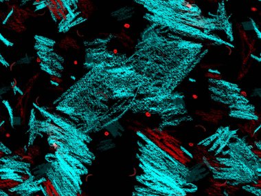Yaratıcı Boya Başlığı. Sevimli Büyük Moda Geometrik Mavinin Kusursuz Şablonu, Yatay Şablon için İndigo Arkaplanı. Büyük Modern Asgari Baskı. Soyut Boya Başlığı.