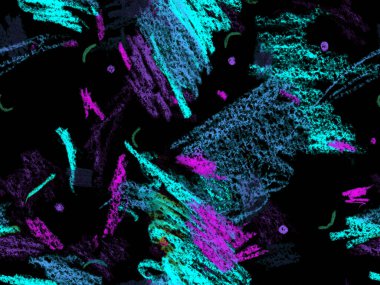 Yaratıcı Boya Başlığı. Şirin Büyük Sanatsal Geometrik Mavinin Kusursuz Şablonu, Yatay Şablon için Indigo Arkaplanı. Büyük Moda Asgari Baskı. Soyut Boya Başlığı.