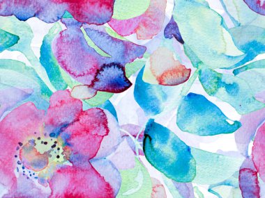 Egzotik Mayo Tasarımı. Hawaii Kova Parmak izi. Klasik Peonie Eco Rapport. Yaz Çiçeği Arkaplanı. Botanik Çiçek İllüstrasyonu. Suluboya Güller, Şakayık ve Yapraksız Kalıp.