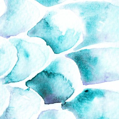 Turkuaz Mavi Yılan Tasarımı. Suluboya El Çizilmiş Piton Yazısı. Kobra Derisi Egzotik Doku. Geometrik Yılan Arkaplanı. Zehir ve Yılan derisi. Suluboya El Boyalı Arkaplan.