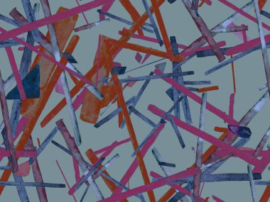 Bauhaus Kusursuz Düzen. Suluboya Geometrik Mor Çizgiler Tasarımı. Sanat Organik Geo Arkaplanı. Büyük Moda Asgari Baskı. Moda Eğlencesi Soyut Boyası Suluboya Renk Çizgileri.