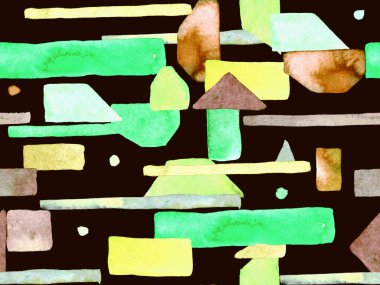 Bauhaus Kusursuz Düzen. Suluboya Geometrik Yeşil Teal Çizgileri Tasarımı. Sanat Organik Geo Arkaplanı. Büyük Çağdaş Asgari Yazdırma. Moda Eğlencesi Soyut Boyası Suluboya Renk Çizgileri.