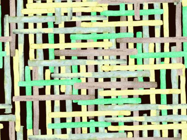 Bauhaus Kusursuz Düzen. Suluboya Geometrik Sarı Safran Çizgileri Tasarımı. Sanat Organik Geo Arkaplanı. Büyük Olağandışı Asgari Parmak izi. Moda Eğlencesi Soyut Boyası Suluboya Renk Çizgileri.