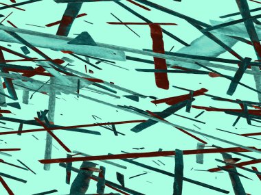 Bauhaus Kusursuz Düzen. Suluboya Geometrik Yeşil Teal Çizgileri Tasarımı. Sanat Organik Geo Arkaplanı. Büyük Moda Asgari Baskı. Moda Eğlencesi Soyut Boyası Suluboya Renk Çizgileri.