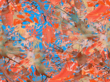 Püskürme izi yok. Kırmızı suluboya fırça darbesi grunge tasarımı. Suluboya kaotik sıçrama boya tasarımı. Kademeli mürekkep lekeleri. Çamur tabakası. Sıvı damlayan fırça sonsuz iz. 