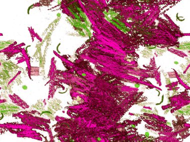 Etnik El Çekim Başlığı. Kırmızı Üzerine Şirin Büyük Sanatsal Kusursuz Desen, Yatay Şablon İçin Pembe Arkaplan. Büyük Yaratıcı Asgari Yazdırma. Geometrik El Çizim Başlığı.