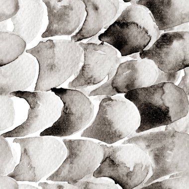 Tek Krom Yılanlı Kusursuz Şablon. Suluboya El Çizilmiş Piton Yazısı. Kobra Derisi Egzotik Doku. Geometrik Yılan Arkaplanı. Zehir ve Yılan derisi. Suluboya El Boyalı Döşeme Deseni.