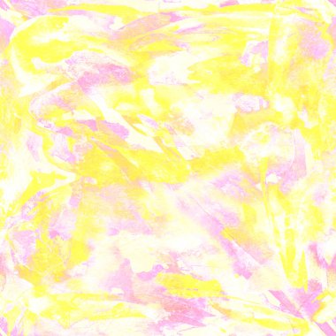 Fırça darbeleri. Sarı kırmızı suluboya geometri baskısı. Pastel boyalı suluboya arka plan. El çizimi soyut sanat çizgisi. Tekrar eden mayo desenli. Fırça darbesi modern baskı.