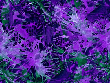 Püskürme izi yok. Mavi suluboya fırça darbesi grunge fayans. Suluboya boya boya tasarımı. Elle çizilmiş mürekkep lekeleri. Toprak sıçrama deseni. Sıvı damlayan fırça sonsuz iz. 