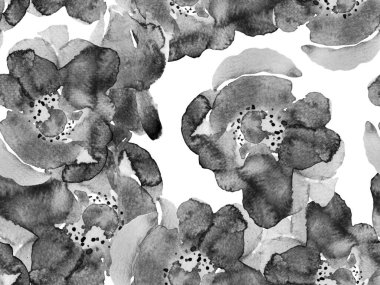 Egzotik Mayo Tasarımı. Hawaii Kova Parmak izi. Klasik Peonie Eco Rapport. Suluboya Güller, Şakayık ve Yapraksız Kalıp. Yaz Çiçeği Arkaplanı. Botanik Çiçek İllüstrasyonu.