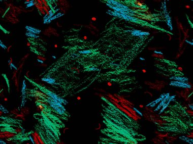 Modern Yazı Başlığı. Yatay Şablon için Yeşil Arkaplanda Şirin Büyük Yaratıcı Geometrik Kusursuz Desen. Büyük Moda Asgari Baskısı. Tebeşir Yazı Başlığı.