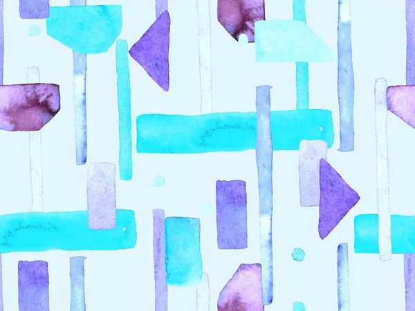 Bauhaus Kusursuz Düzen. Suluboya Geometrik İndigo, Mavi Çizgiler Tasarımı. Sanat Organik Geo Arkaplanı. Büyük Moda Asgari Baskısı. Moda Eğlencesi Soyut Boyası Suluboya Renk Çizgileri.