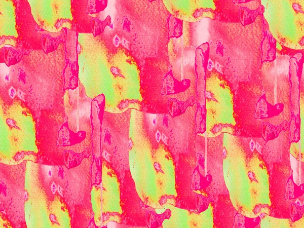 Illustration Texture Vintage Verte Rouge Psychedelic Paper Conception Géométrique Tissu — Photo