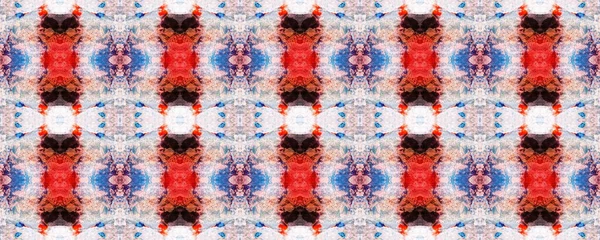 Kilim Rastgele Halı dokusu. Boyalı fırça Aztek arka planı. Siyah, Kırmızı, Yeşil Pastel Eğlenceli Dikdörtgen İkat İlişkisi. Etnik Kusursuz Düzen. Suluboya Etnik Tasarım. Sembol Geometrik Mayo Şablonu. 