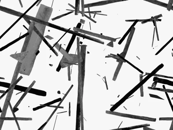 Bauhaus Kusursuz Düzen. Suluboya Geometrik Siyah ve Beyaz Çizgiler Tasarımı. Sanat Organik Geo Arkaplanı. Büyük Sanatsal Asgari Baskı. Moda Eğlencesi Soyut Boyası Suluboya Renk Çizgileri.