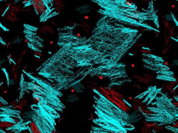 Yaratıcı Boya Başlığı. Sevimli Büyük Moda Geometrik Mavinin Kusursuz Şablonu, Yatay Şablon için İndigo Arkaplanı. Büyük Modern Asgari Baskı. Soyut Boya Başlığı.