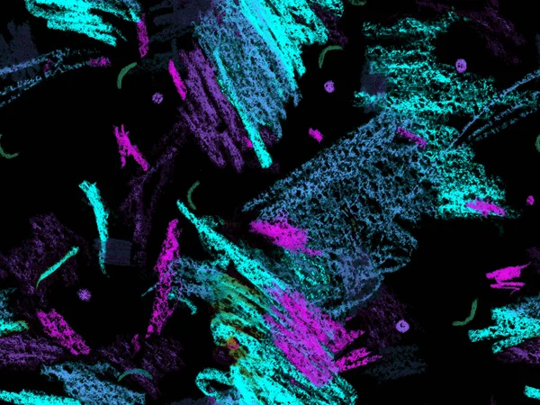 Yaratıcı Boya Başlığı. Şirin Büyük Sanatsal Geometrik Mavinin Kusursuz Şablonu, Yatay Şablon için Indigo Arkaplanı. Büyük Moda Asgari Baskı. Soyut Boya Başlığı.