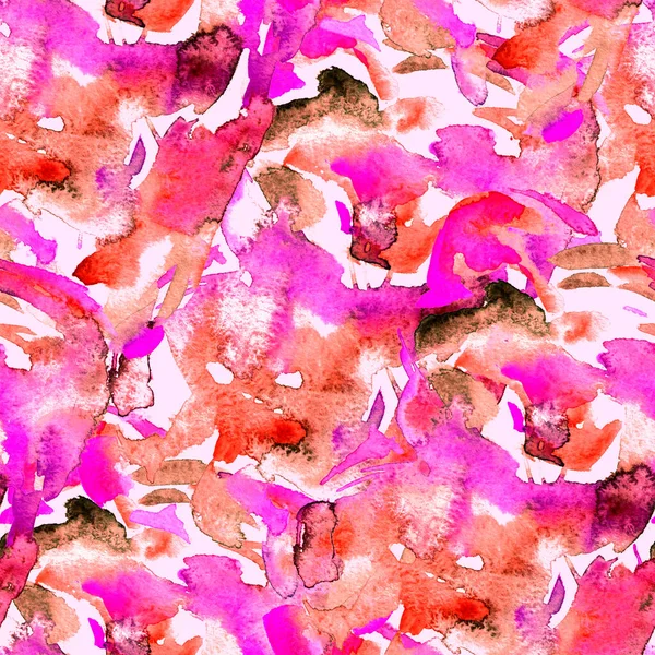Fırça darbeleri. Beyaz pembe suluboya geometri baskısı. Pastel boyalı suluboya arka plan. El çizimi soyut sanat çizgisi. Tekrar eden mayo desenli. Fırça izi.