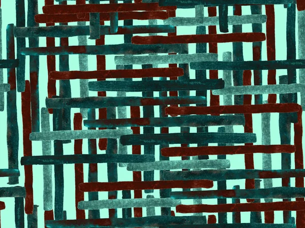 Bauhaus Kusursuz Düzen. Suluboya Geometrik Yeşil Teal Çizgileri Tasarımı. Sanat Organik Geo Arkaplanı. Büyük Çağdaş Küçük Yazdırma. Moda Eğlencesi Soyut Boyası Suluboya Renk Çizgileri.