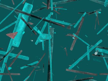 Bauhaus Kusursuz Düzen. Suluboya Geometrik Yeşil Teal Çizgileri Tasarımı. Sanat Organik Geo Arkaplanı. Büyük Modern Asgari Baskı. Moda Eğlencesi Soyut Boyası Suluboya Renk Çizgileri.