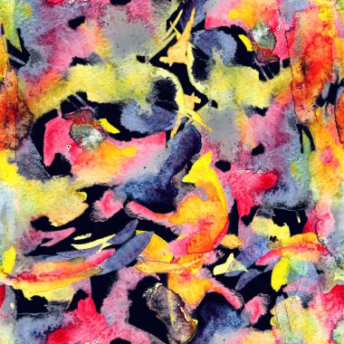 Fırça darbeleri. Holografik suluboya geometri baskısı. Pastel suluboya arka plan. El çizimi soyut sanat çizgisi. Tekrar eden mayo desenli. Fırça darbesi modern baskı.