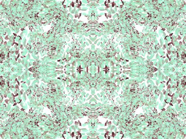 Yeşil Leopar Kusursuz Desen. Suluboya El Çita Yazısı. Vahşi Cilt Egzotik Doku. Geometrik Kürk arka planı. Leopar ve Jaguar Deri. Suluboya El Boyalı Cilt Deseni.